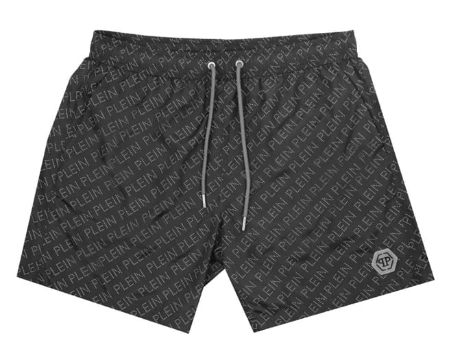 Philipp Plein Swim Shorts Mens Mid Black