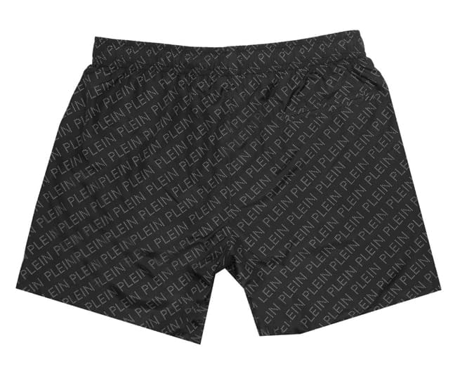 Philipp Plein Swim Shorts Mens Mid Black
