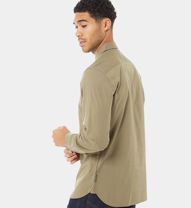 French Connection Shirt Mens Light Khaki