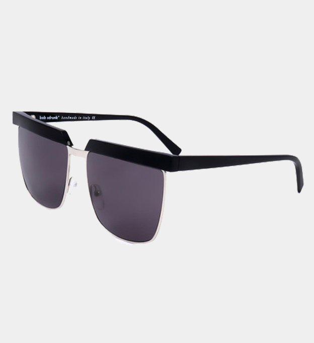 Bobsdrunk Sunglasses Unisex Black Silver