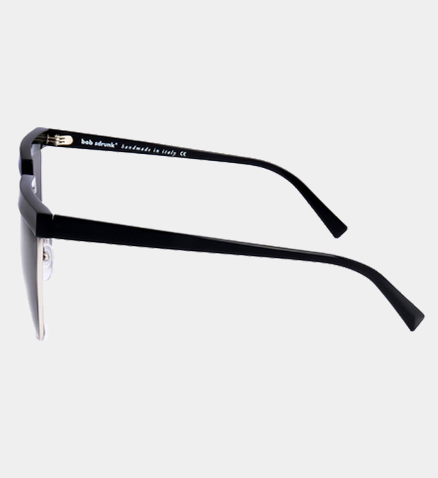 Bobsdrunk Sunglasses Unisex Black Silver