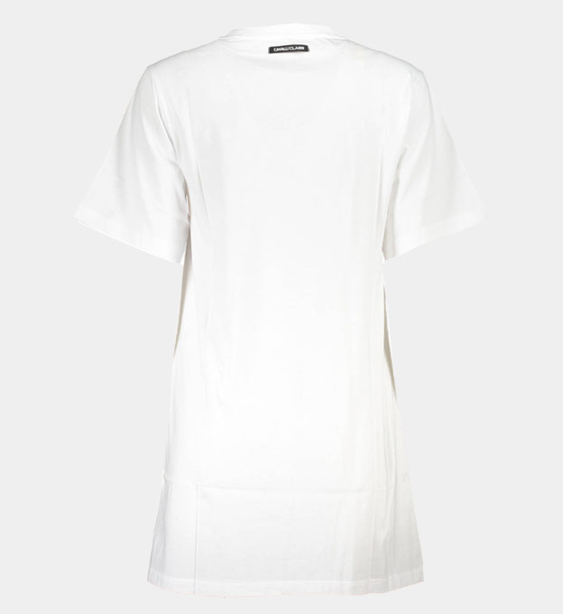 Cavalli Class Dress Womens White Pink Black