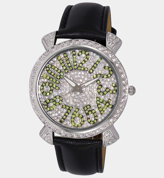 Adee Kaye Watch Womens Green White Black