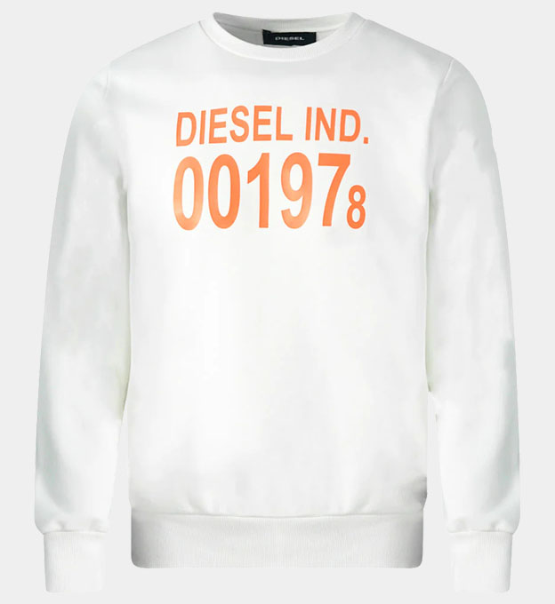 Diesel Sweatshirt Mens White