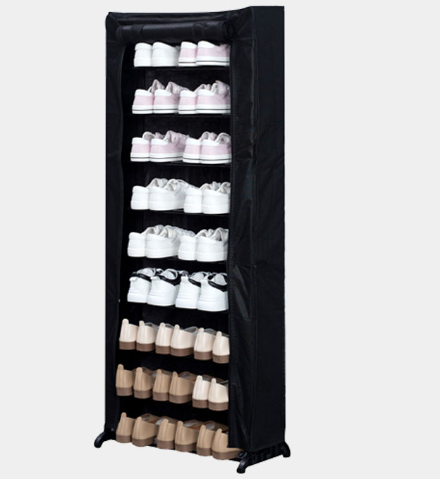 Herzberg Shoe Rack Unisex Black