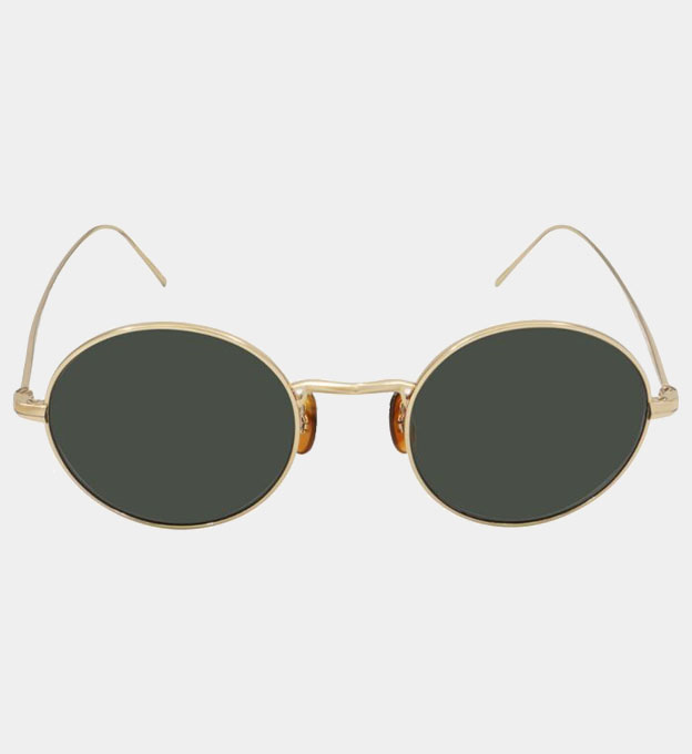 Oliver Peoples Sunglasses Unisex Green Gold