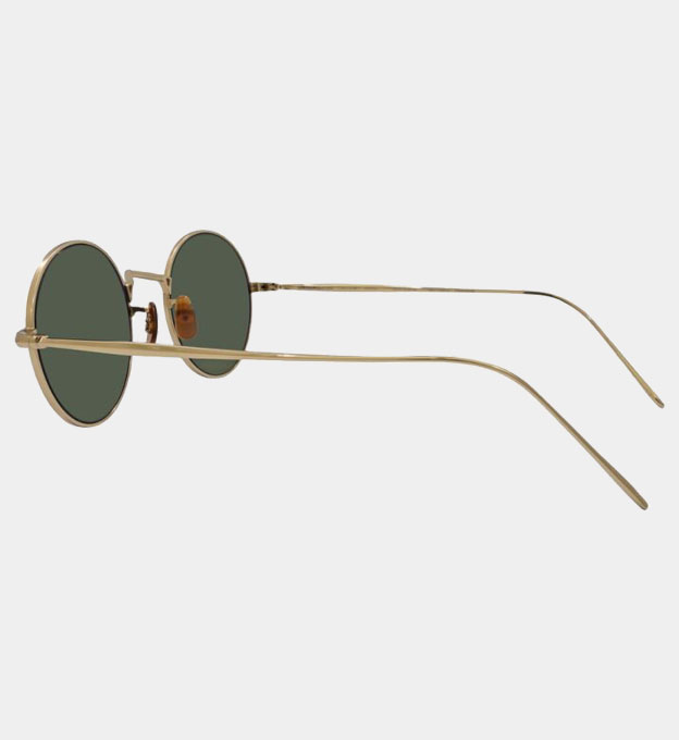 Oliver Peoples Sunglasses Unisex Green Gold
