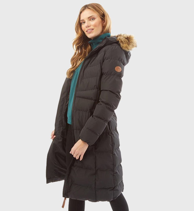 Trespass Jacket Womens Black Brown