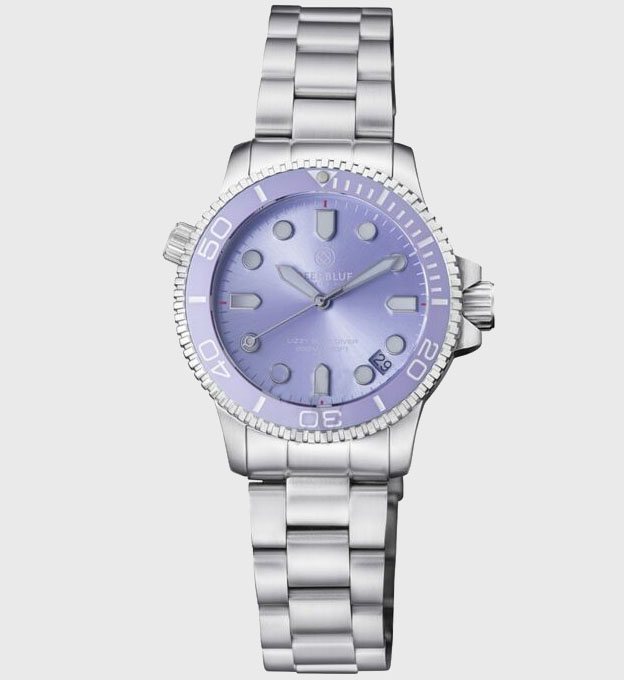 Deep Blue Watch Womens Purple Silver 