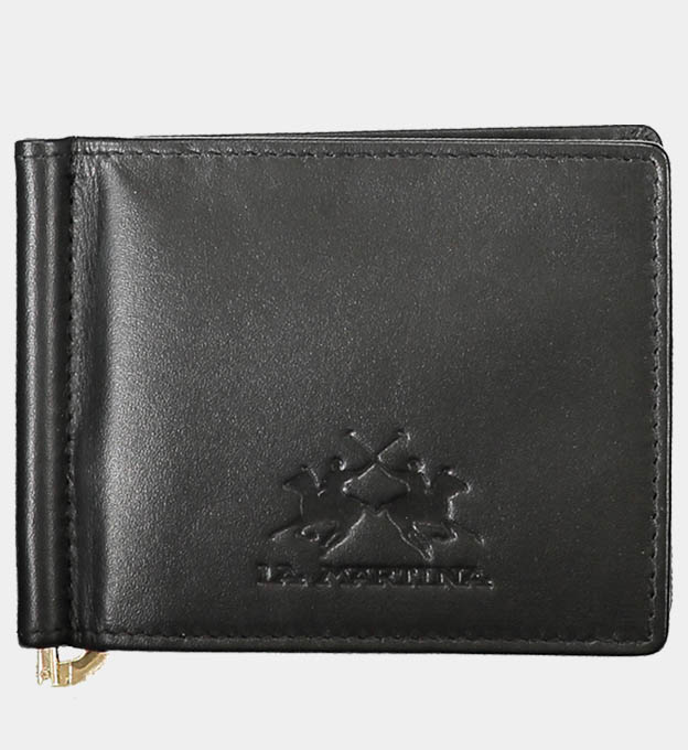 LA Martina Wallet Mens Dark Black