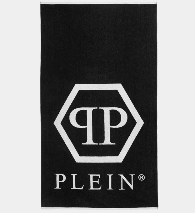 Philipp Plein Towel Unisex White Black 