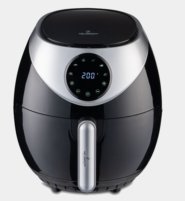 Just Perfecto Air Fryer Unisex Black Silver
