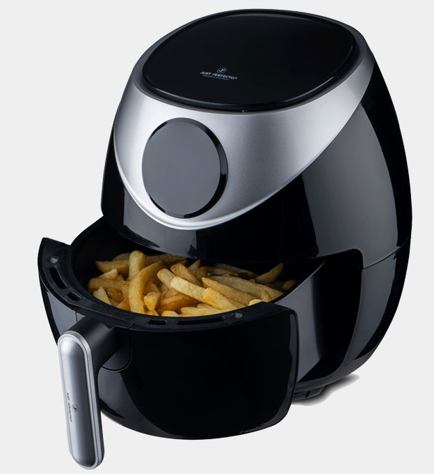 Just Perfecto Air Fryer Unisex Black Silver