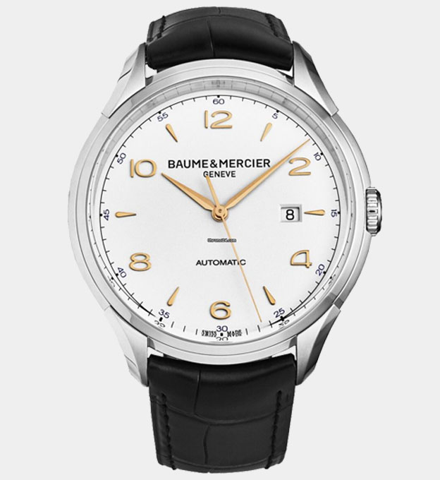 Baume & Mercier Watch Mens White Black