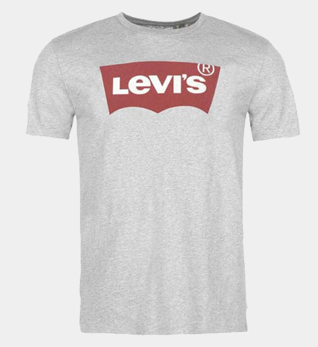Levis Batwing Logo T-shirt Mens Grey