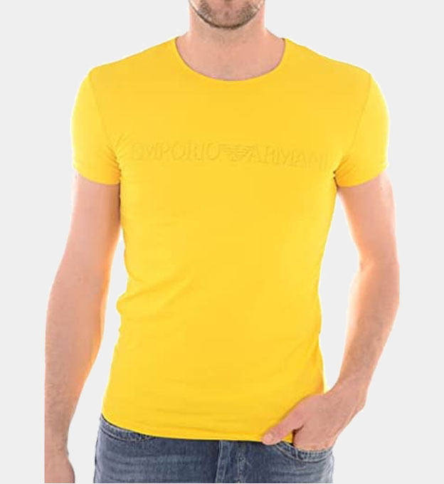 Emporio Armani T-shirt Mens Yellow