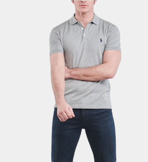 Ralph Lauren Polo Shirt Mens Andover Grey
