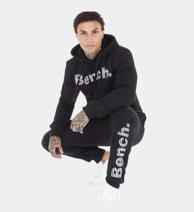 Bench Tracksuit Mens Black White