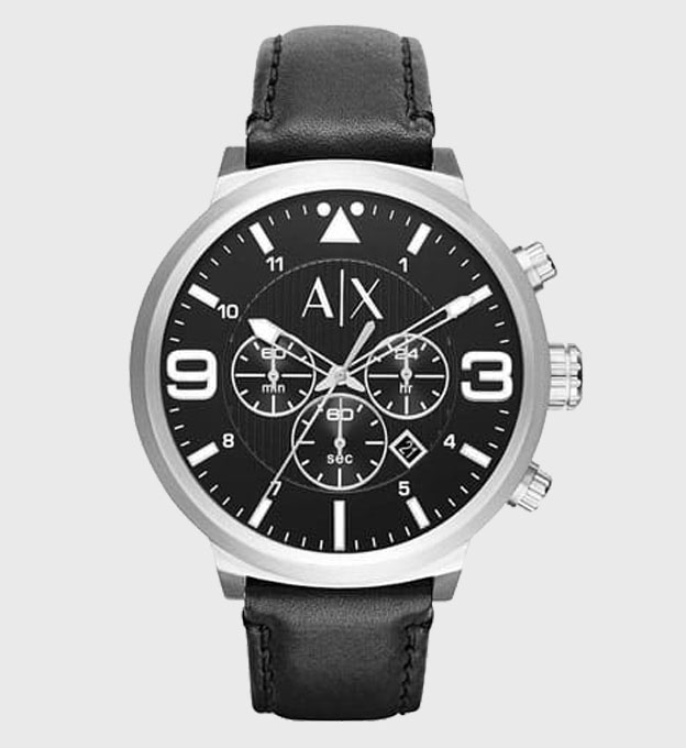Armani Exchange Chronograph Watch Mens Black