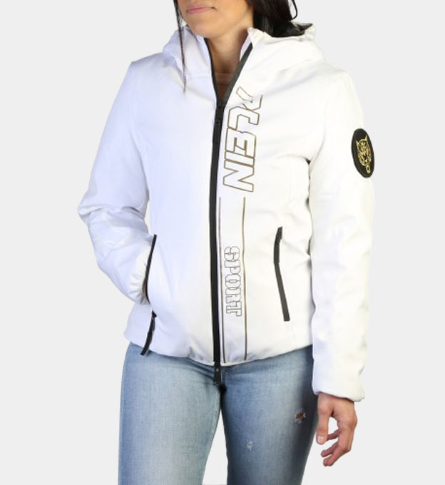 Plein Sport Jacket Womens White at TagDeal