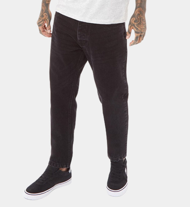 Brave Soul Jeans Mens Dark Charcoal