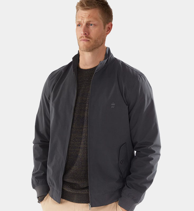 French connection mens harrington jacket marine blue hotsell