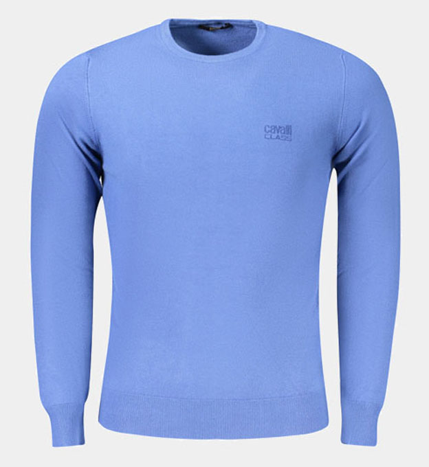 Cavalli Class Sweater Mens Blue