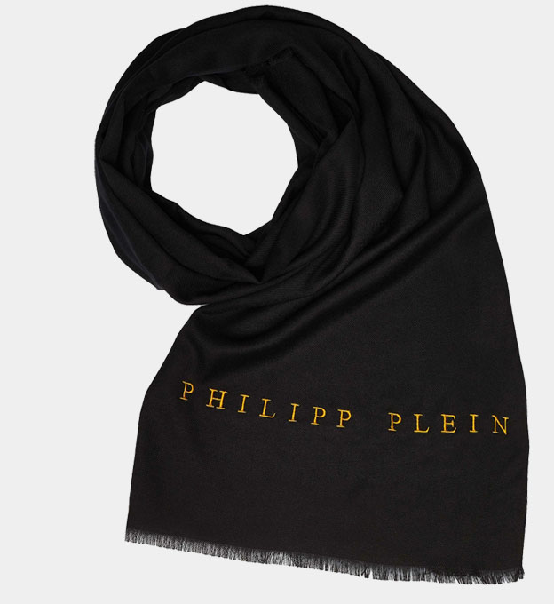 Philipp Plein Scarf Mens Black