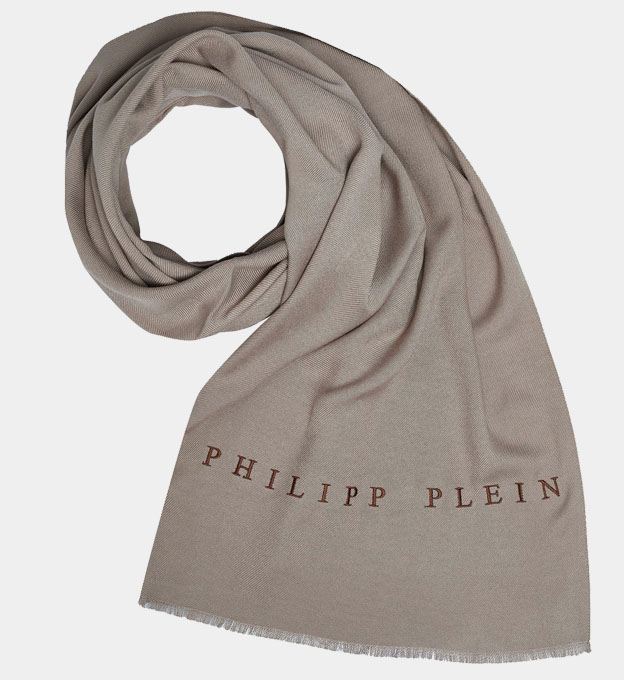 Philipp Plein Scarf Mens Light Brown