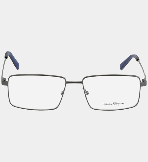 Salvatore Ferragamo Optical Frames Mens Blue Grey 