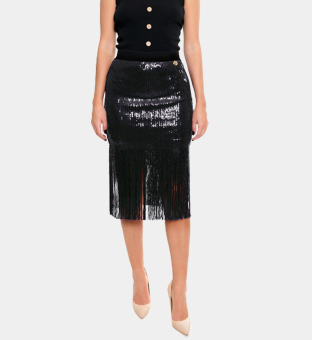 Mangano Skirt Womens Dark Black