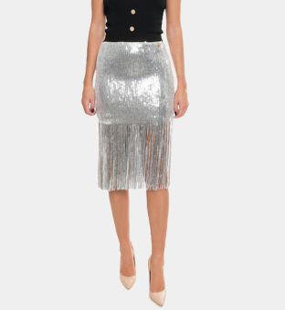 Mangano Skirt Womens Silver 