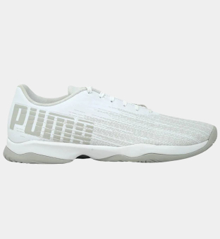 Puma Trainers Mens White Grey