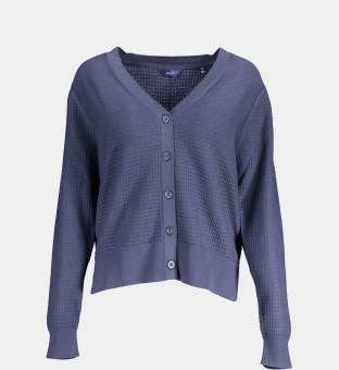 GANT Cardigan Womens Blue