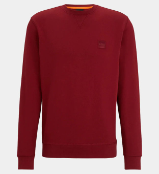 Hugo Boss Relaxed-Fit Sweatshirt Mens Red
