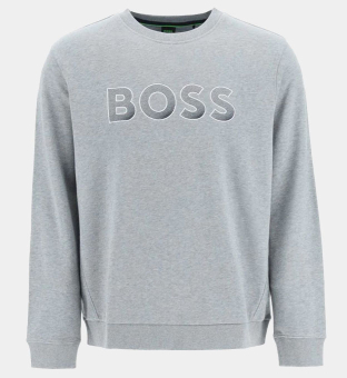 Hugo Boss Classic Crewneck Sweatshirt Mens Light Pastel Grey