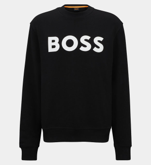 Hugo Boss Relaxed-Fit Sweatshirt Mens Black