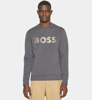 Hugo Boss 3D Logo Sweatshirt Mens Dark Grey