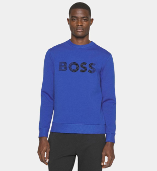 Hugo Boss 3D Logo Sweatshirt Mens Bright Blue
