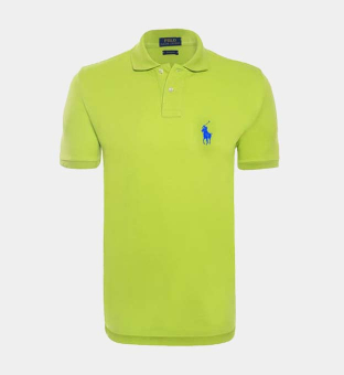 Ralph Lauren Mesh Polo Shirt Mens Lime Green