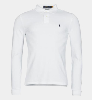 Ralph Lauren Long Sleeve Polo Shirt Mens White