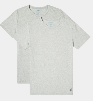 Ralph Lauren 2 Pack T-shirts Mens Grey