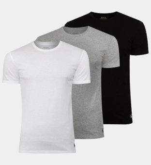Ralph Lauren 3 Pack T-shirts Mens White Black