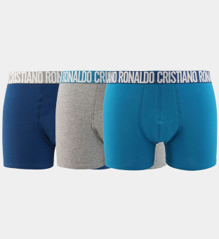 CR7 Cristiano Ronaldo 3 Pack Boxer Mens Blue