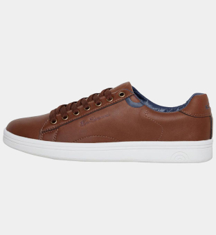 Ben Sherman Trainers Mens Brown White