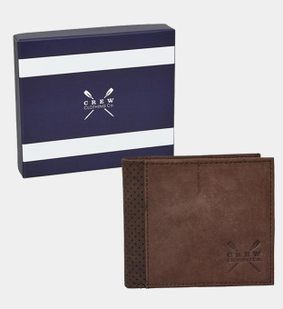 Crew Clothing Wallet Mens Brown Chocolate