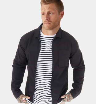 Avant Garde Overshirt Mens Black