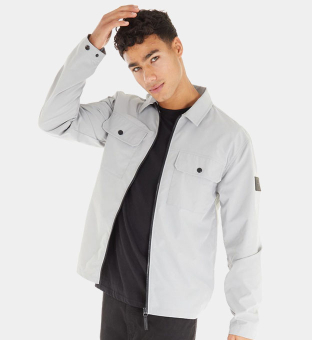 Avant Garde Overshirt Mens Ice Grey