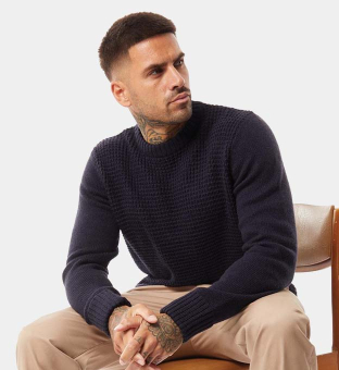 Ben Sherman Jumper Mens Navy Blue