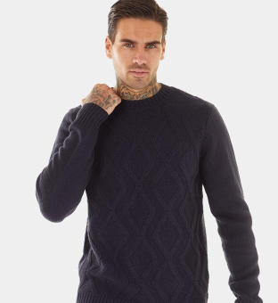 Ben Sherman Jumper Mens Dark Navy